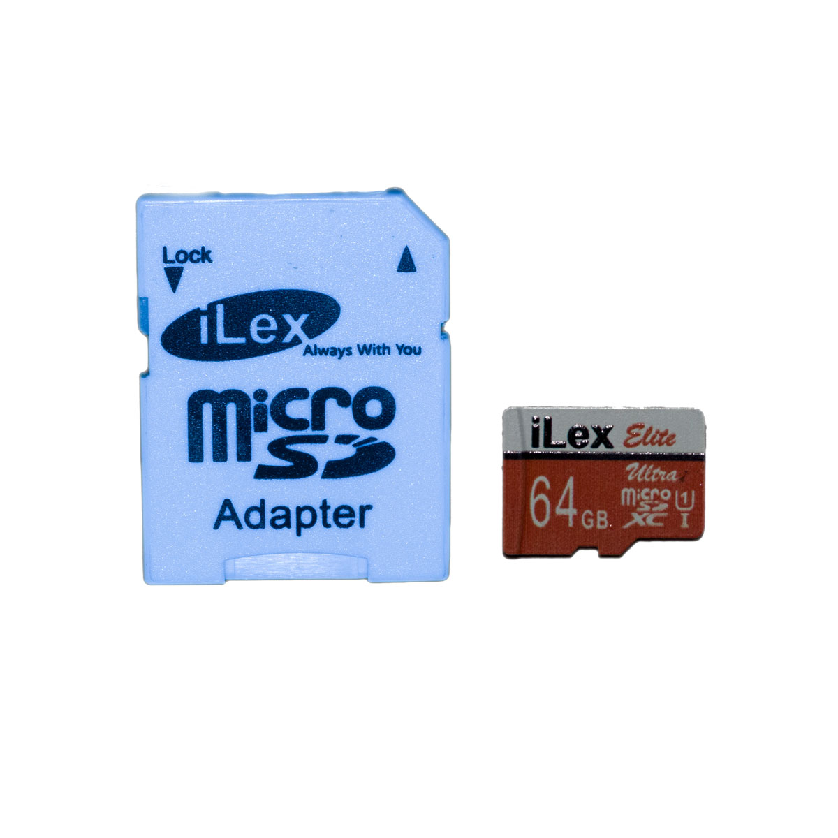 کارت حافظه‌ microSDXC آیلکس مدل X600 کلاس 10 استاندارد UHS-I U1 سرعت 90MBps ظرفیت 64 گیگابایت به همراه آداپتور SD