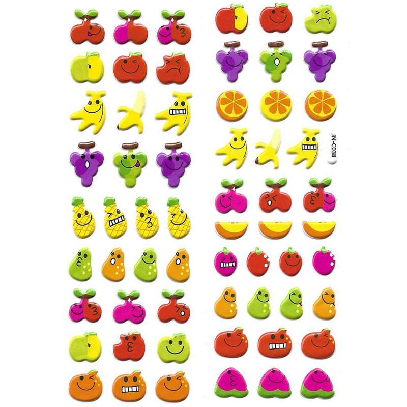استیکر کودک طرح میوه مدل j038
