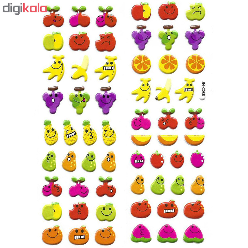 استیکر کودک طرح میوه مدل j038