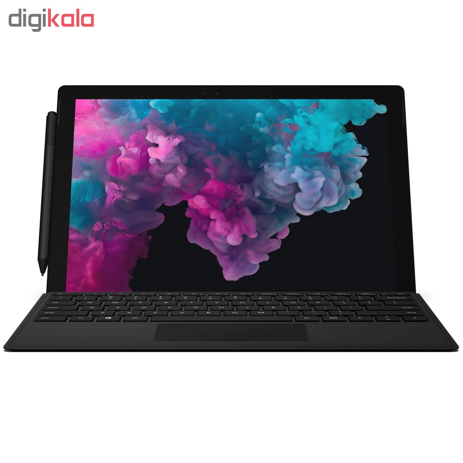 تبلت مایکروسافت مدل Surface Pro 6 -AG به همراه کیبورد Black Type Cover و قلم و داک