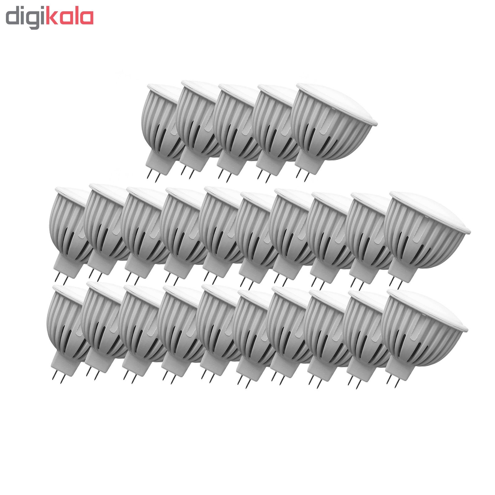 لامپ ال ای دی 6 وات تابش مدل L1 پایه GU5.3 بسته 25 عددی