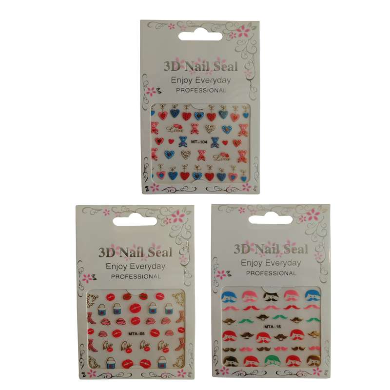 استیکر طراحی ناخن کد 0038 مجوعه 3 عددی استیکر طراحی ناخن کد 0038 مجوعه 3 عددی