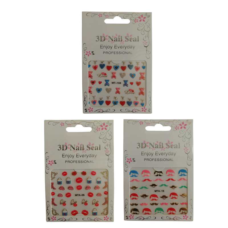 استیکر طراحی ناخن کد 0038 مجوعه 3 عددی استیکر طراحی ناخن کد 0038 مجوعه 3 عددی
