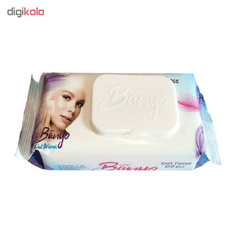 دستمال مرطوب بانیو مدل SLM46 بسته 60 عددی