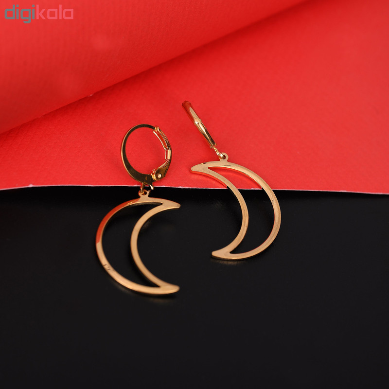گوشواره زنانه طرح ماه کد GO1380
