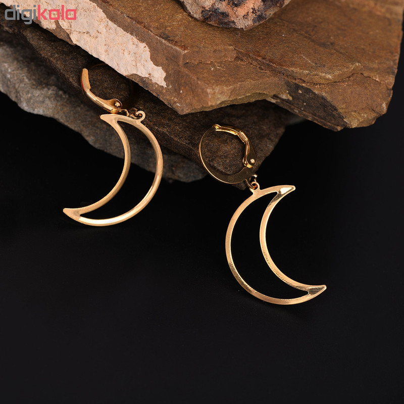 گوشواره زنانه طرح ماه کد GO1380