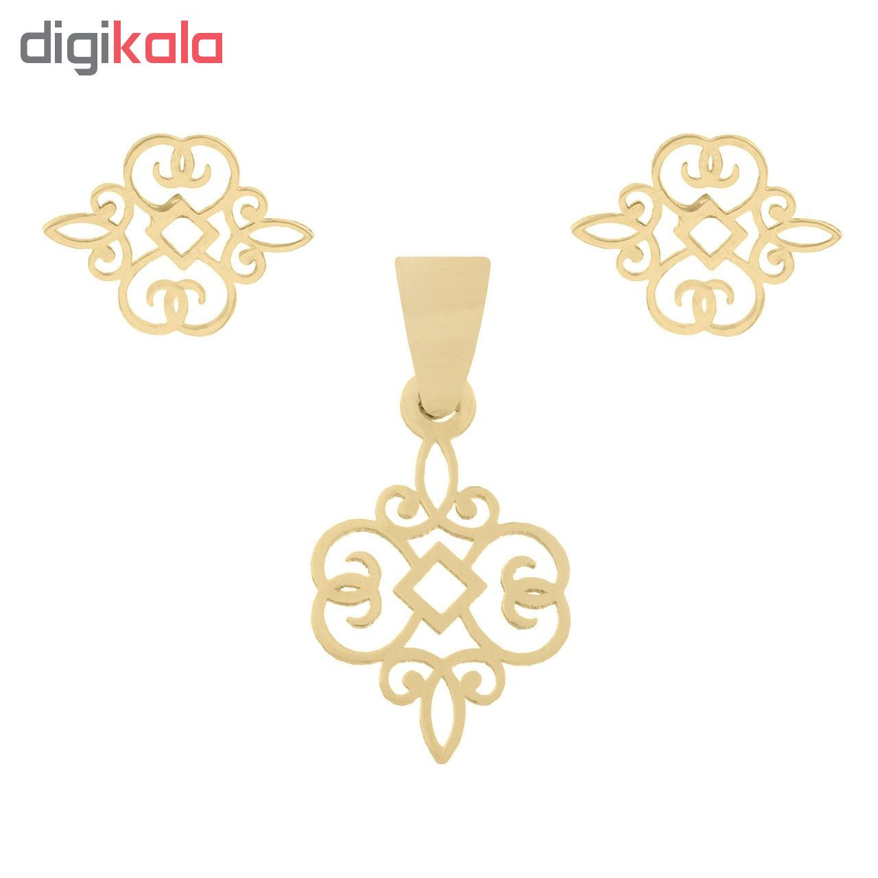 نیم ست طلا 18 عیار زنانه کد SG563