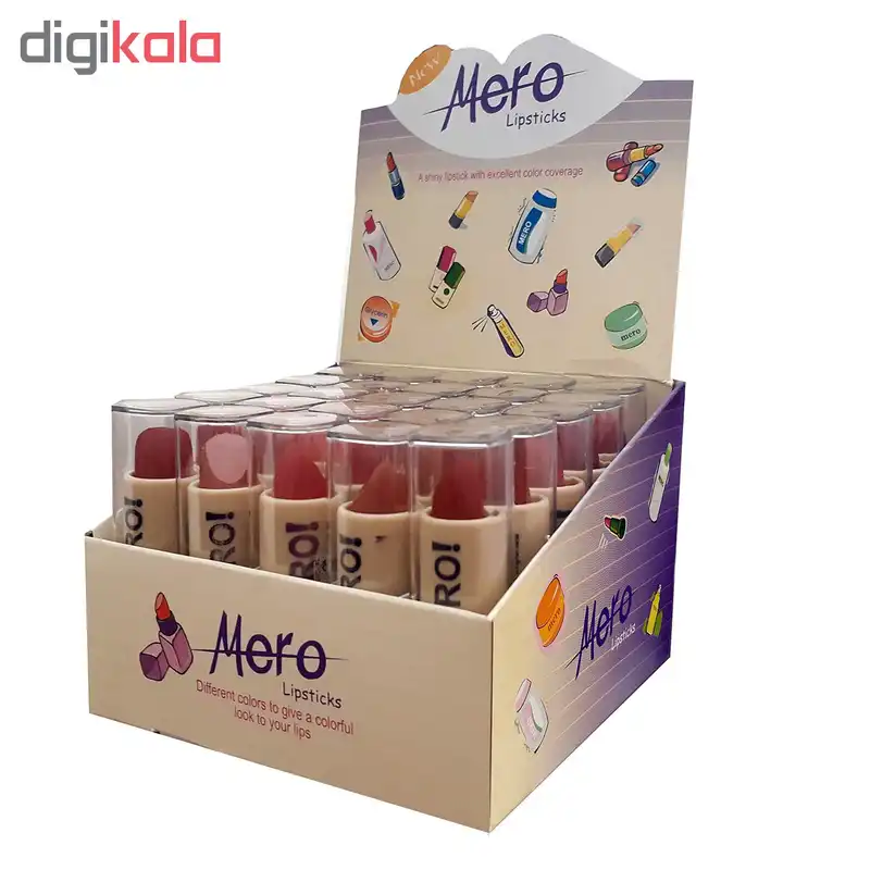 رژ لب جامد مرو مدل O-25 بسته 25 عددی