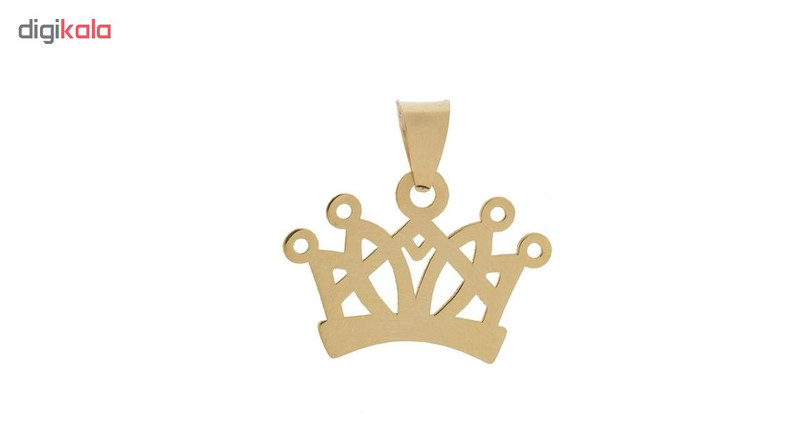 نیم ست طلا 18 عیار زنانه طرح تاج کد SG565