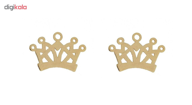 نیم ست طلا 18 عیار زنانه طرح تاج کد SG565