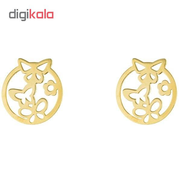 نیم ست طلا 18 عیار زنانه طرح پروانه کد SG570