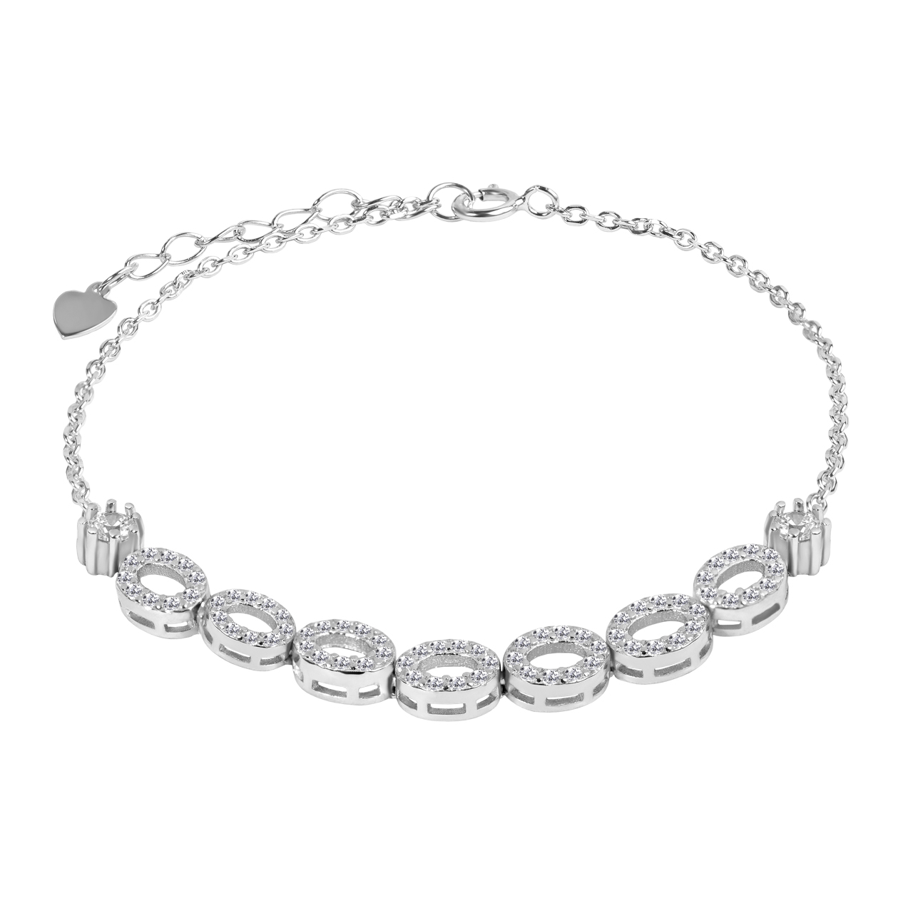 دستبند نقره زنانه اقلیمه کد DN450