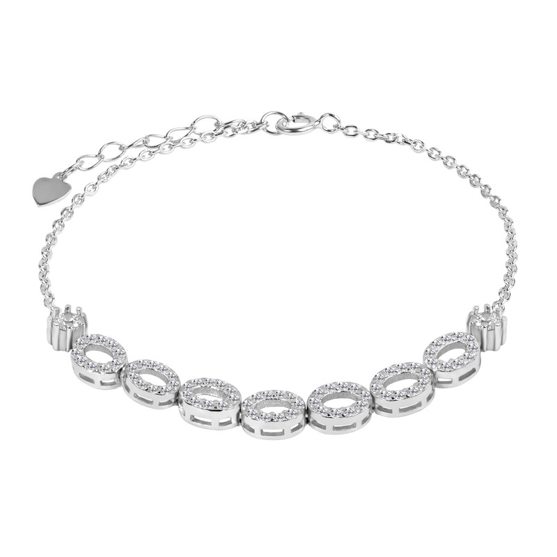دستبند نقره زنانه اقلیمه کد DN450