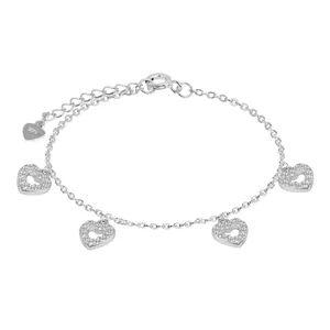 دستبند نقره زنانه اقلیمه کد DN452