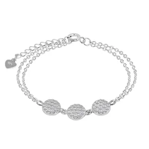 دستبند نقره زنانه اقلیمه کد DN453