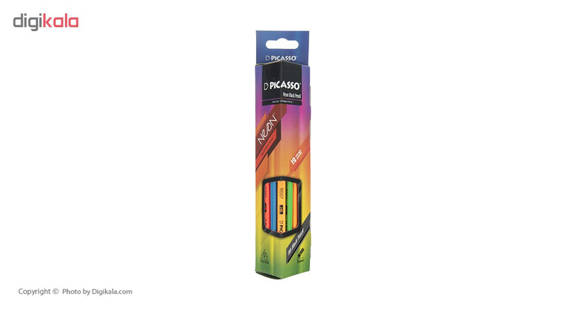 مداد مشکی نئون پیکاسو مدل 18E1146 بسته 12 عددی