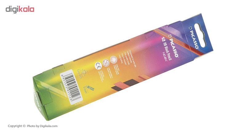 مداد مشکی نئون پیکاسو مدل 18E1146 بسته 12 عددی