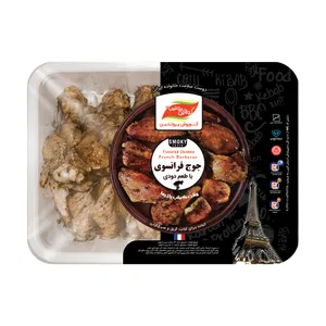 بال و بازو کبابی مرغ کوروش پروتئین البرز با طعم دودی فرانسوی مقدار 800 گرم