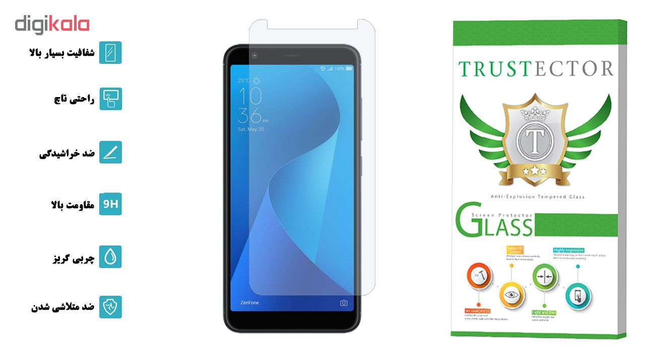 محافظ صفحه نمایش تراستکتور مدل GLS مناسب برای گوشی موبایل ایسوس Zenfone Max Plus M1 ZB570TL