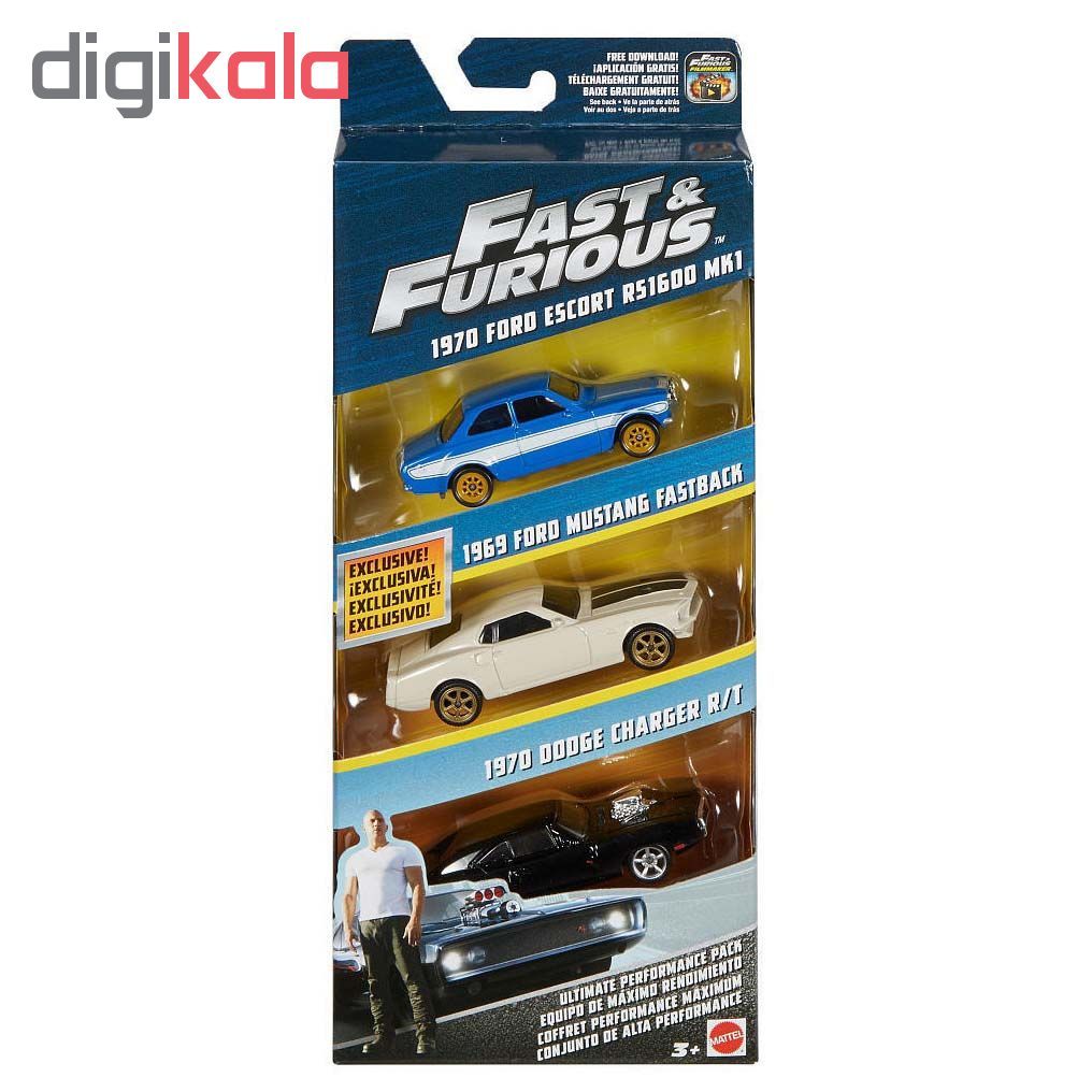 ماشین بازی متل مدل Fast-Furiousکد FCG01-03 بسته 3 عددی
