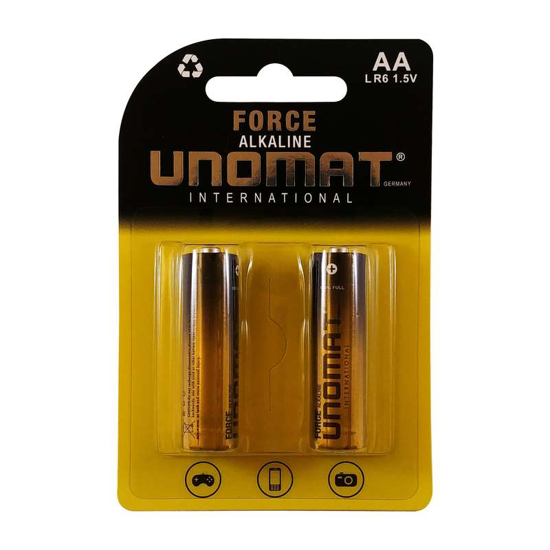 باتری قلمی یونومات مدل Force-2 بسته ۲ عددی باتری قلمی یونومات مدل Force-2 بسته ۲ عددی