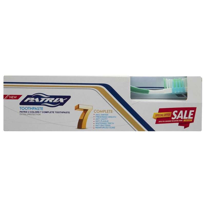 مسواک و خمیر دندان پاتریکس مدل EXTRA PROTECTION مسواک و خمیر دندان پاتریکس مدل EXTRA PROTECTION