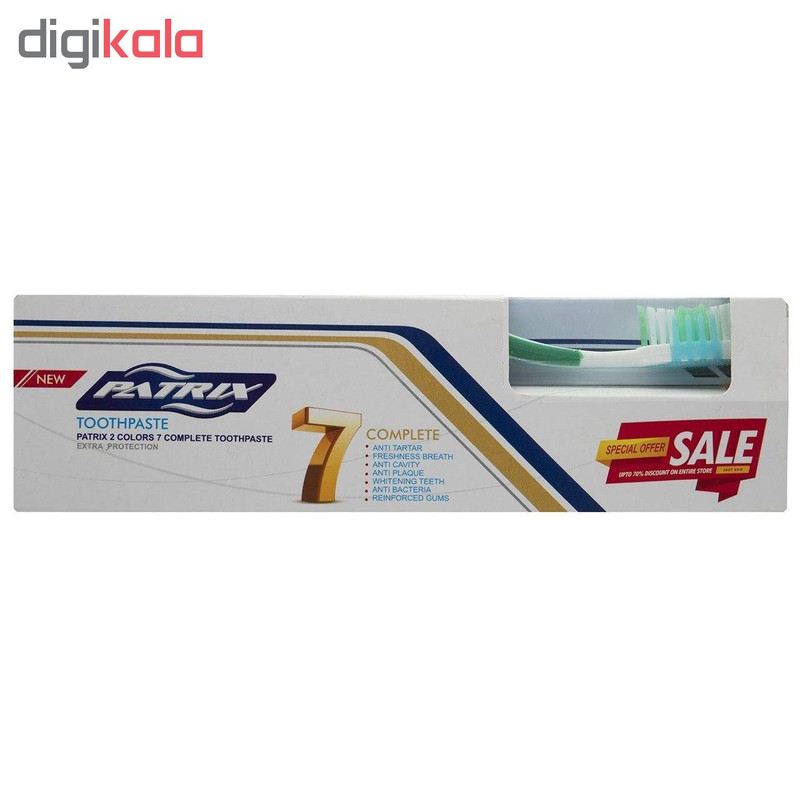 مسواک و خمیر دندان پاتریکس مدل EXTRA PROTECTION مسواک و خمیر دندان پاتریکس مدل EXTRA PROTECTION