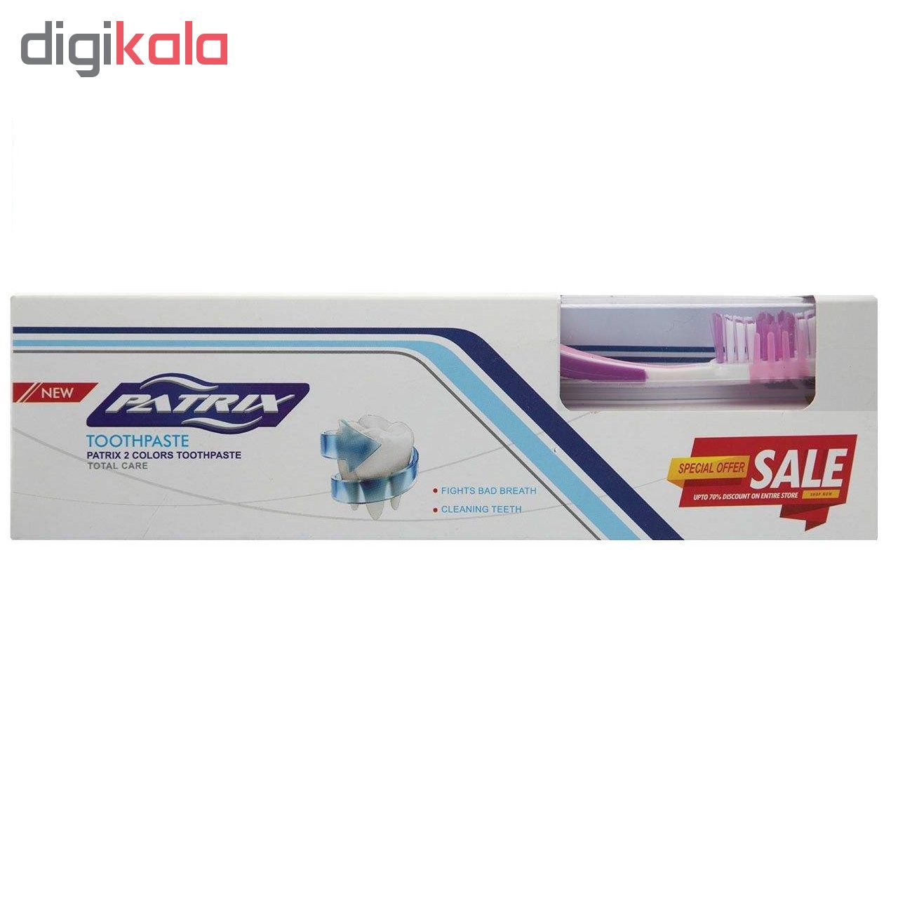 مسواک و خمیر دندان پاتریکس مدل TOTAL CARE main 1 1