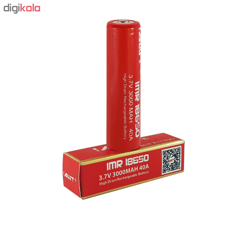 باتری لیتیوم-یون قابل شارژ ای دبلیو تی کد IMR-18650 ظرفیت 3000 میلی آمپرساعت