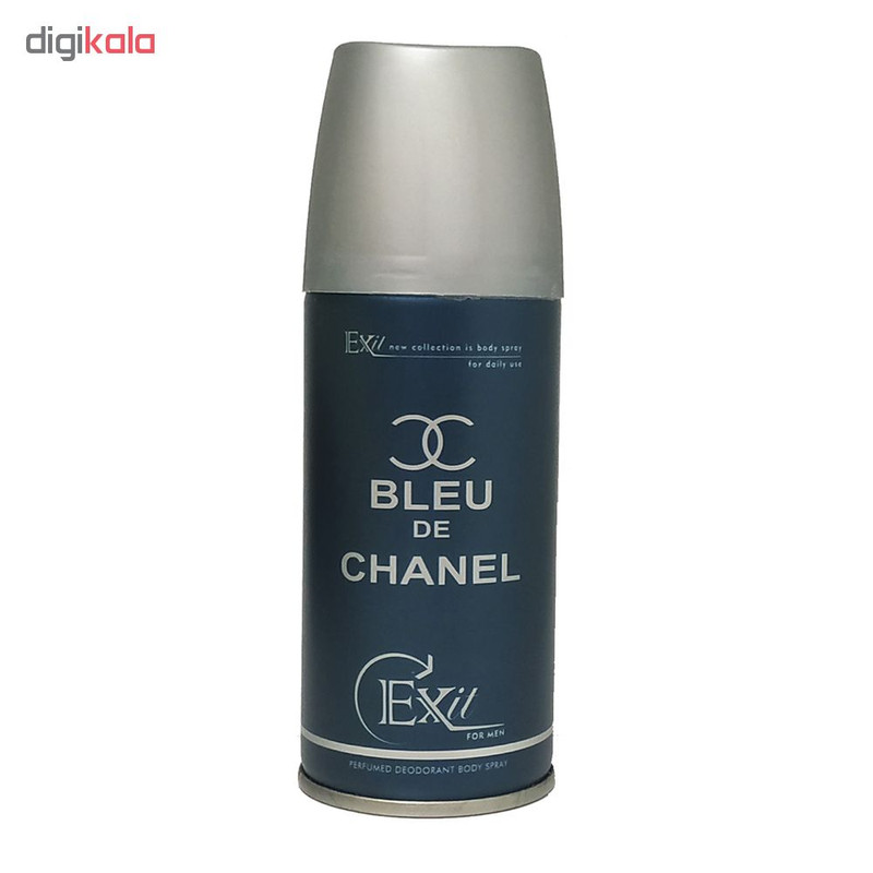 اسپری خوشبو کننده بدن مردانه اگزیت مدل BLEU DE CHANEL حجم 150 میلی لیتر اسپری خوشبو کننده بدن مردانه اگزیت مدل BLEU DE CHANEL حجم 150 میلی لیتر