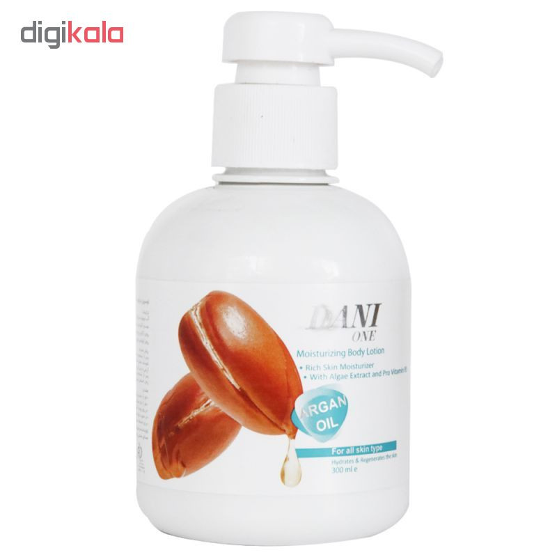 لوسیون بدن دنی وان مدل روغن آرگان حجم 300 میلی لیتر