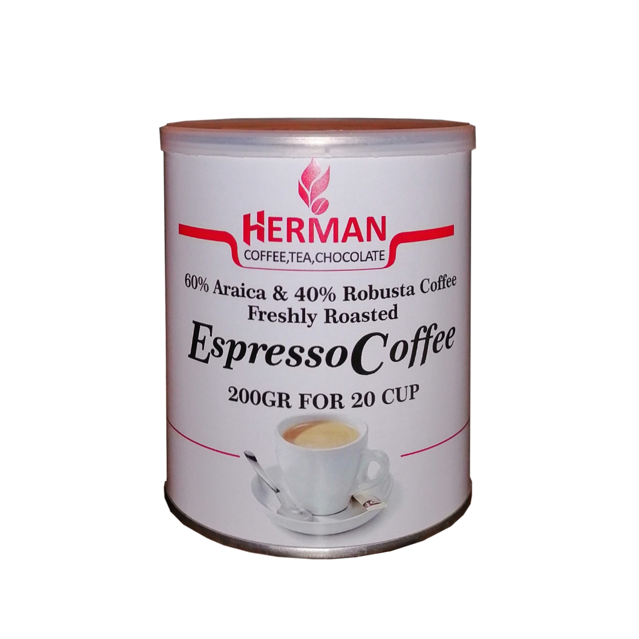 قهوه اسپرسو هرمان مدل E6040 وزن 200 گرم