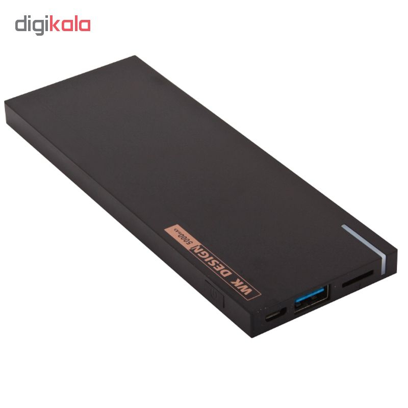 شارژر همراه دبلیو کی مدل wp-017 ظرفیت 5000 میلی آمپر ساعت
