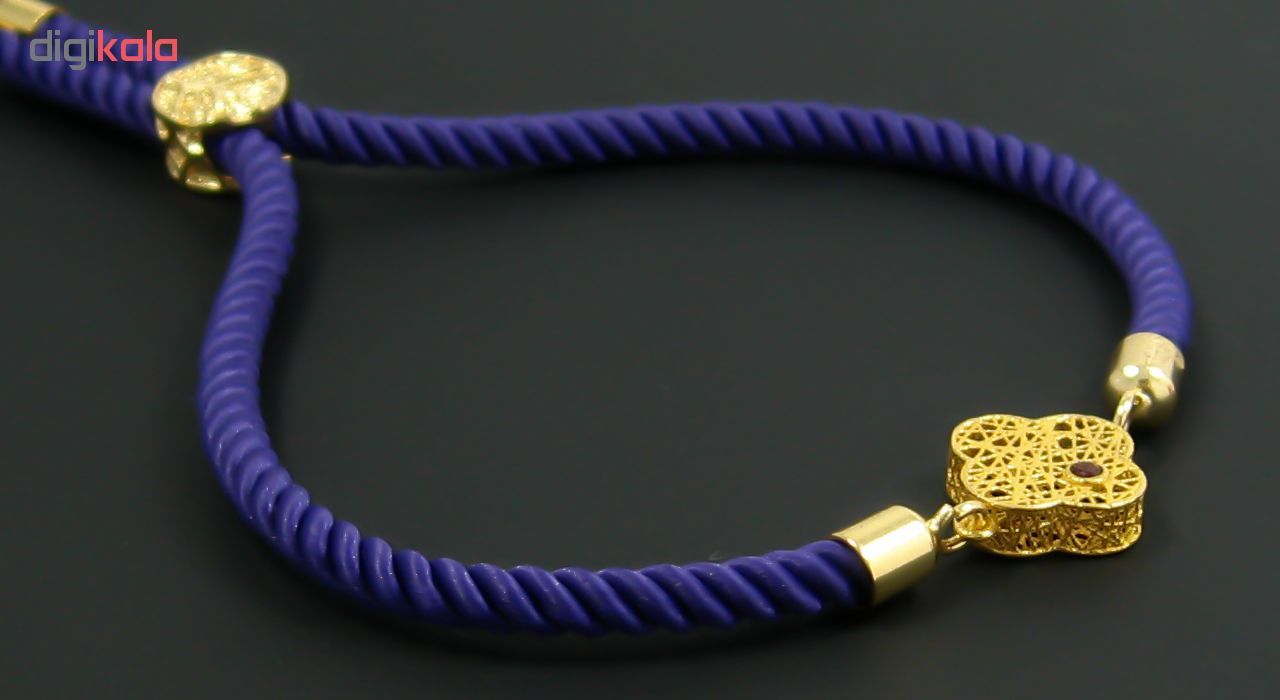 دستبند طلا 18 عیار زنانه مانچو کد BFG155 -  - 8
