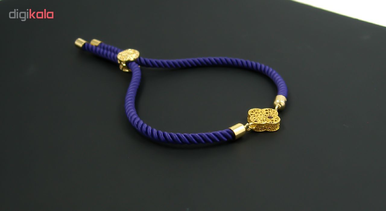 دستبند طلا 18 عیار زنانه مانچو کد BFG155 -  - 7