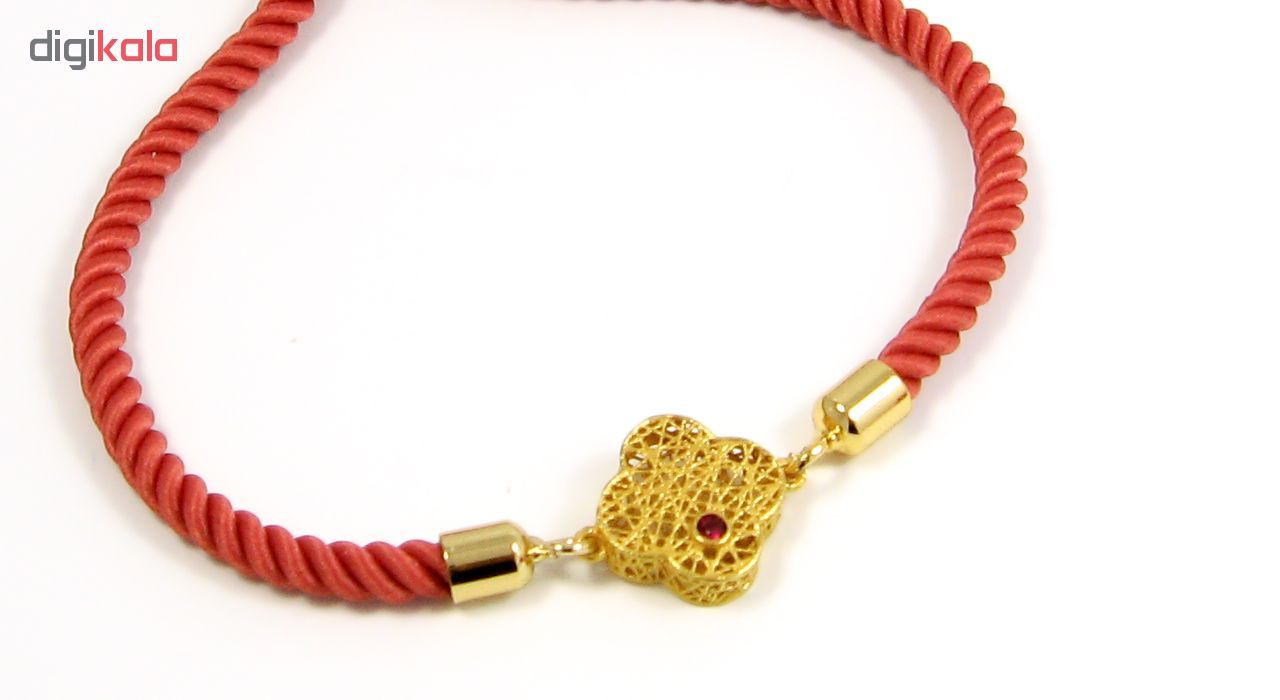 دستبند طلا 18 عیار زنانه مانچو کد BFG166 -  - 10