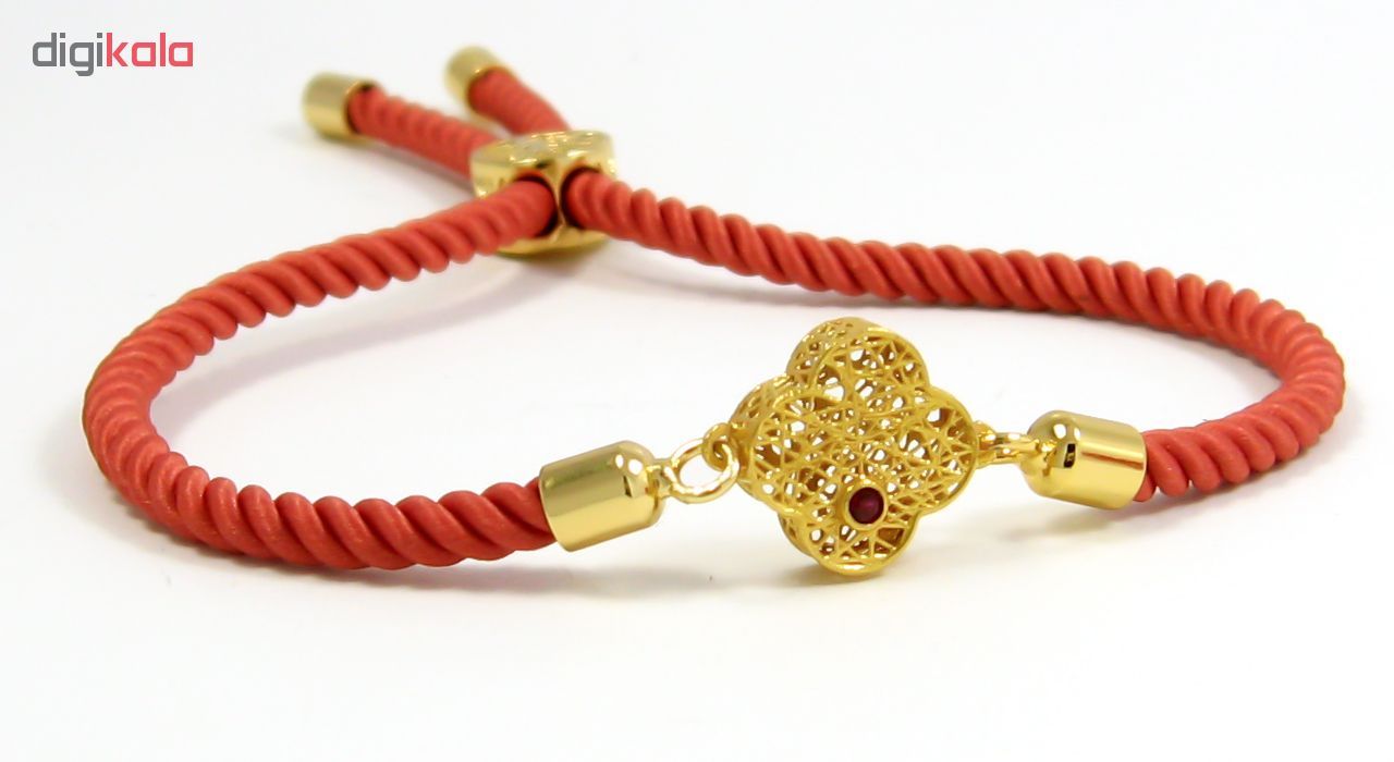دستبند طلا 18 عیار زنانه مانچو کد BFG166 -  - 5