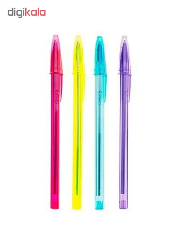 خودکار بیک مدل Cristal Soft and Fashion - بسته 4 عددی