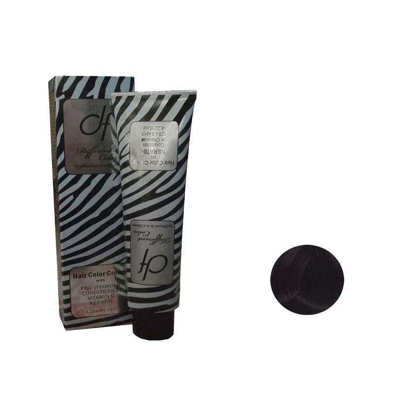 رنگ مو دیفرنت شماره 1.0 حجم 125 میلی لیتر رنگ مشکی