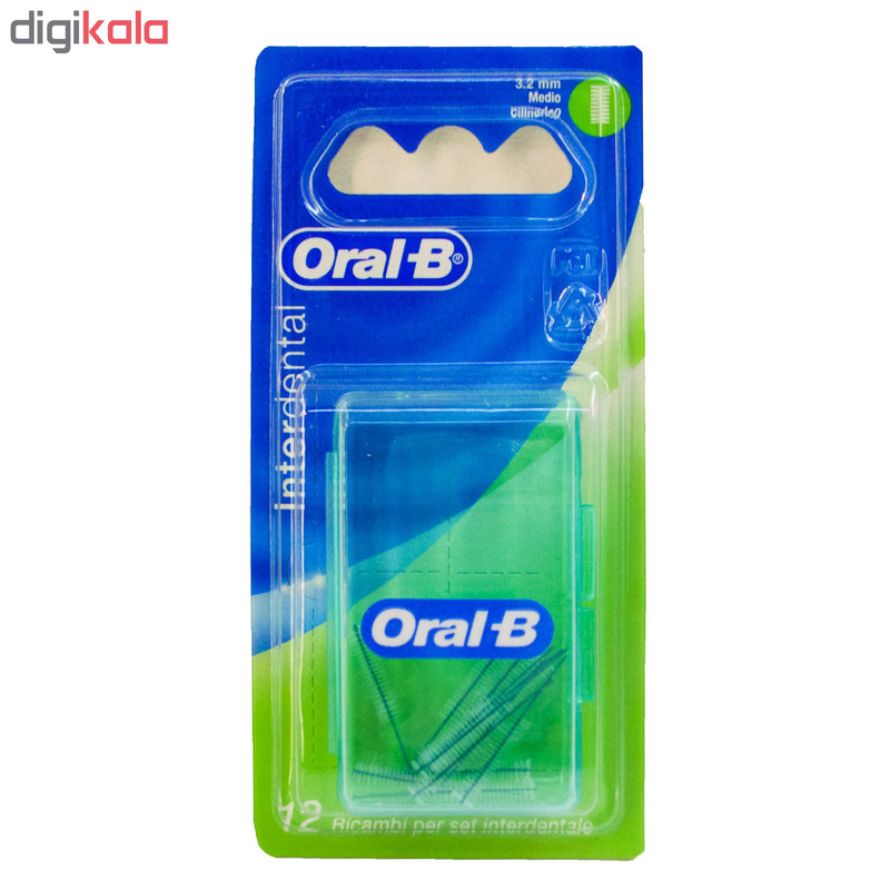 یدک مسواک بین دندانی اورال-بی مدل Interdental بسته 12 عددی یدک مسواک بین دندانی اورال-بی مدل Interdental بسته 12 عددی