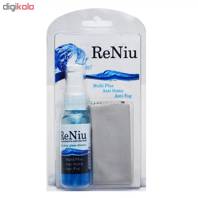 اسپری پاک کننده و دستمال عینک رنیو کد SP01