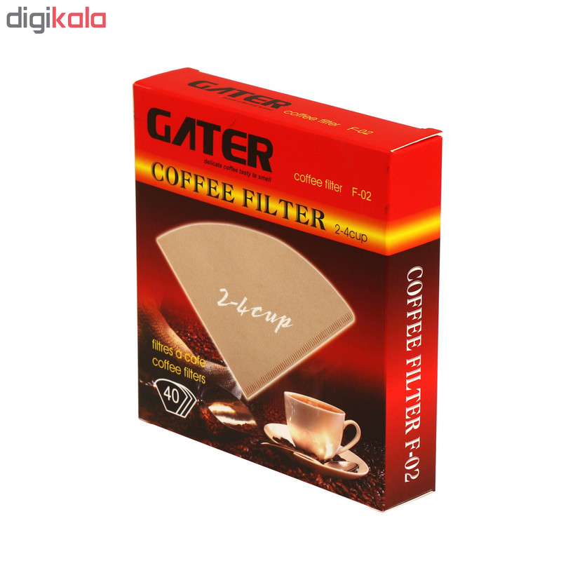 فیلتر قهوه گاتر مدل F02 بسته 40 عددی
