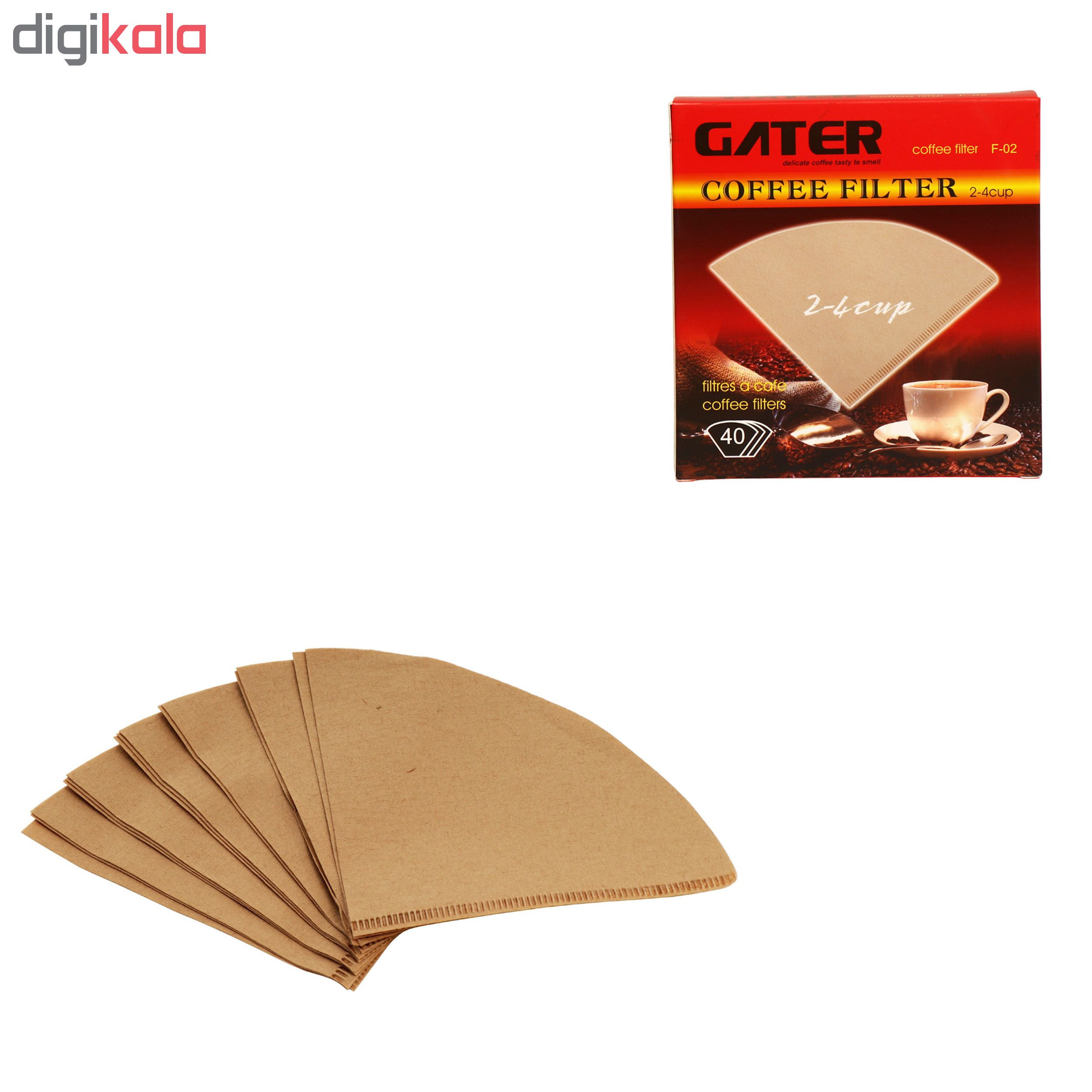 فیلتر قهوه گاتر مدل F02 بسته 40 عددی