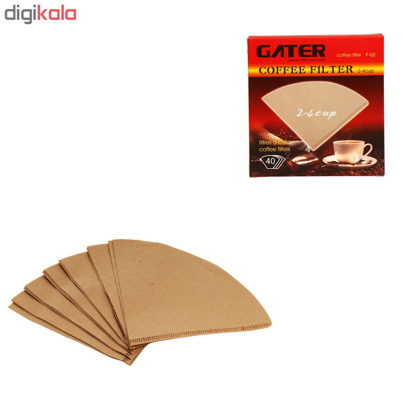 فیلتر قهوه گاتر مدل F02 بسته 40 عددی