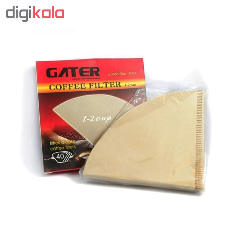 فیلتر قهوه گاتر مدل F02 بسته 40 عددی