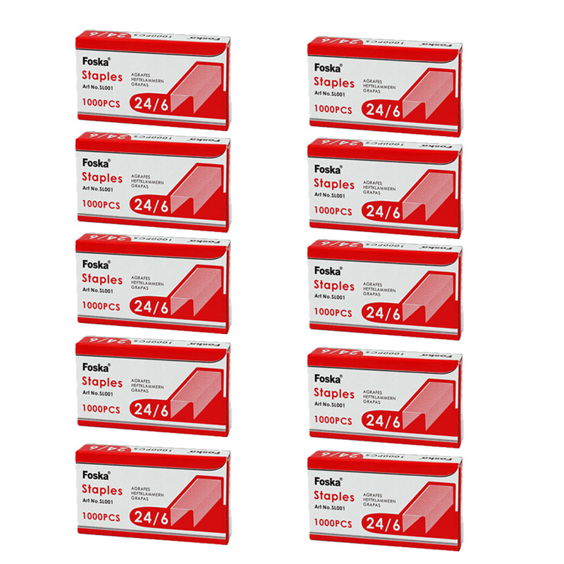 سوزن منگنه فوسکا کد SL001 سایز 24/6 بسته 10 عددی