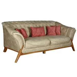 مبل راحتی سه نفره چشمه نور کد MA-411.3-BR-N