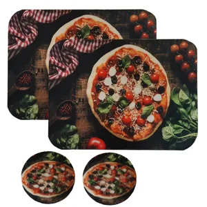 ست زیربشقابی و زیر لیوانی کد 5003 مجموعه 4 عددی