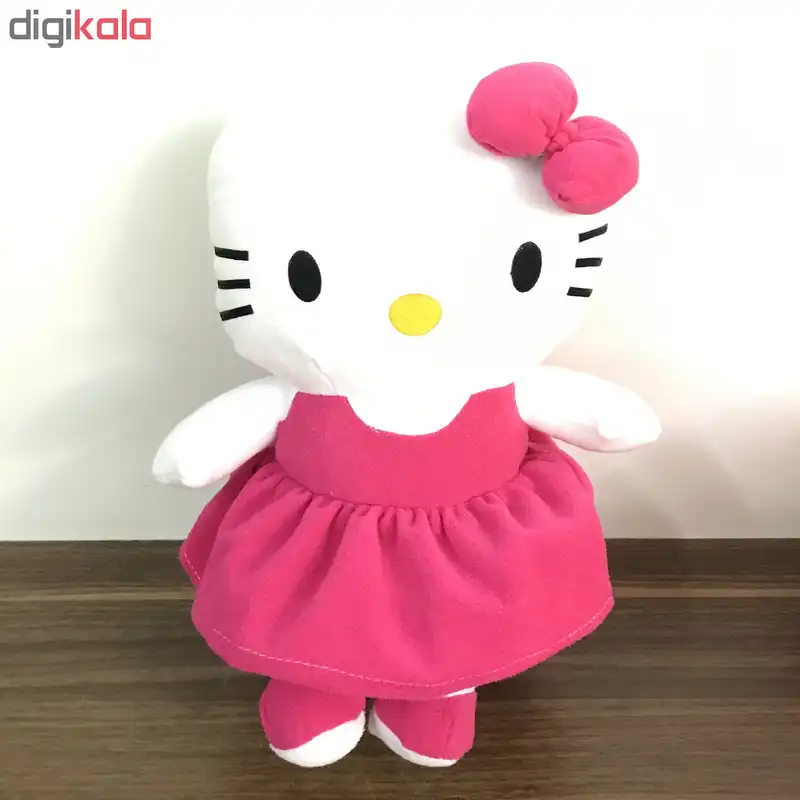 عروسک طرح گربه کیتی ارتفاع 30 سانتی متر