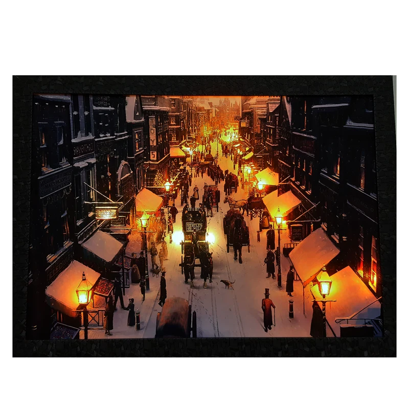 تابلو نوری طرح خیابان قرون وسطی کد sh-211